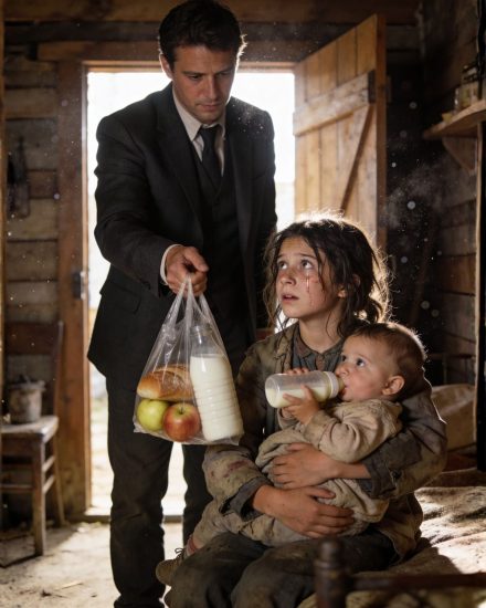 The Wealthy Man Who Brought Food to a Poor Girl and Her Baby Brother – A Story That Will Melt Your Heart